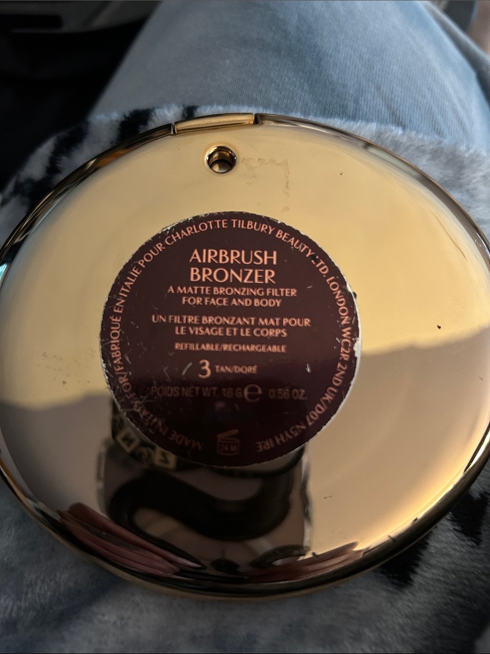 Charlotte Tilbury Bronzer Compact - Tan 3 -EUC (see pics) Airbrush Bronzer - Picture 9 of 10
